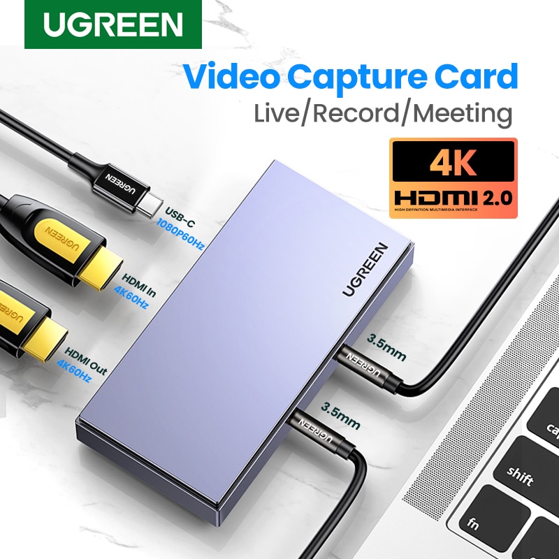 [ο] ugreen  ĸó ī 4K HDMI USB/USB-C HDMI  ׷  PS4 ġ Xbox ī޶ DVD ̺ Ʈ ڴ